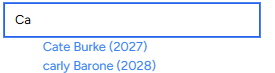 Non-member name selection example