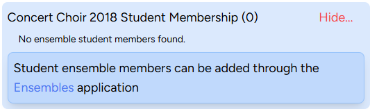Empty members sidebar