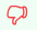 Red thumbs-down badge
